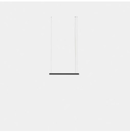 LedsC4 - Luminaria colgante Geometric lineal mini 1m LED 20.7 blanco cálido 3000K DALI-2 blanco 1306lm