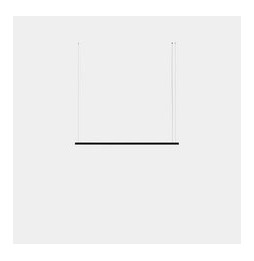 LedsC4 - Luminaria colgante Geometric lineal mini 2m LED 41.5 blanco cálido 2400K ON-OFF blanco 2189lm