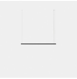 LedsC4 - Luminaria colgante Geometric lineal mini 2m LED 41.5 blanco cálido 2700K 0-10V negro 2419lm