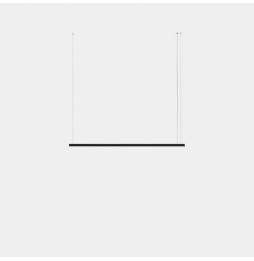 LedsC4 - Luminaria colgante Geometric lineal mini 2m LED 41.5 blanco cálido 3000K 0-10V blanco 2611lm