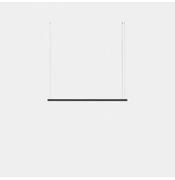 LedsC4 - Luminaria colgante Geometric lineal mini 2m LED 41.5 blanco cálido 2700K ON-OFF negro 2419lm