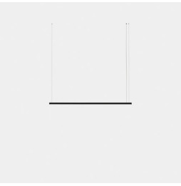 LedsC4 - Luminaria colgante Geometric lineal mini 2m LED 41.5 blanco cálido 3000K 0-10V negro 2611lm