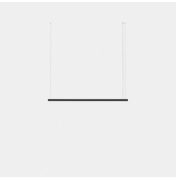 LedsC4 - Luminaria colgante Geometric lineal mini 2m LED 41.5 blanco cálido 3000K ON-OFF negro 2611lm