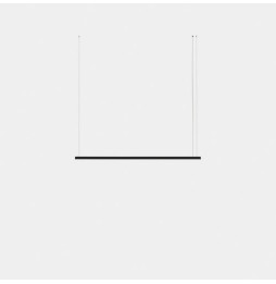 LedsC4 - Luminaria colgante Geometric lineal mini 2m LED 41.5 blanco neutro 4000K DALI-2 negro 2803lm