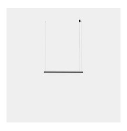 LedsC4 - Luminaria colgante Geometric lineal superficie 1,5m LED 31.1 blanco cálido 2400K 0-10V blanco 1642lm