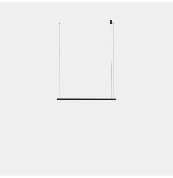 LedsC4 - Luminaria colgante Geometric lineal superficie 1,5m LED 31.1 blanco cálido 2400K 0-10V oro 1642lm