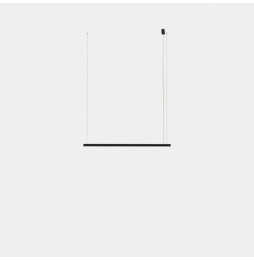 LedsC4 - Luminaria colgante Geometric lineal superficie 1,5m LED 31.1 blanco cálido 2700K 0-10V blanco 1814lm