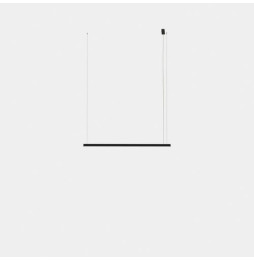 LedsC4 - Luminaria colgante Geometric lineal superficie 1,5m LED 31.1 blanco cálido 3000K 0-10V blanco 1958lm