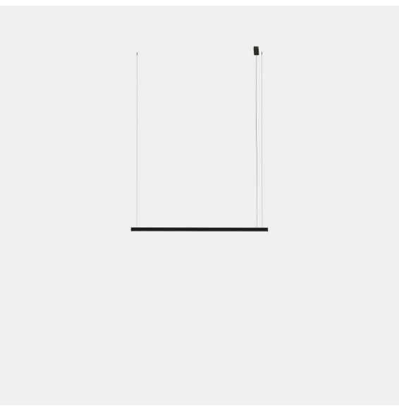 LedsC4 - Luminaria colgante Geometric lineal superficie 1,5m LED 31.1 blanco neutro 4000K 0-10V blanco 2102lm