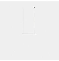 LedsC4 - Luminaria colgante Geometric lineal superficie 1m LED 20.7 blanco cálido 3000K 0-10V blanco 1306lm
