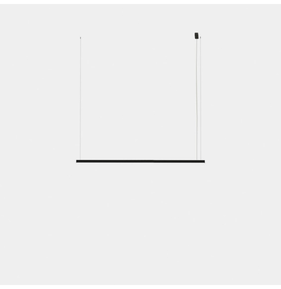 LedsC4 - Luminaria colgante Geometric lineal superficie 2m LED 41.5 blanco cálido 2400K 0-10V blanco 2189lm