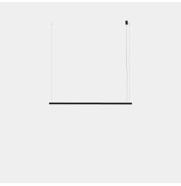 LedsC4 - Luminaria colgante Geometric lineal superficie 2m LED 41.5 blanco cálido 2700K 0-10V blanco 2419lm