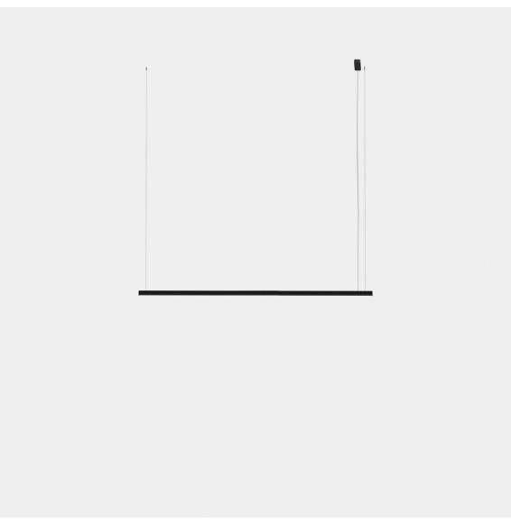 LedsC4 - Luminaria colgante Geometric lineal superficie 2m LED 41.5 blanco cálido 2400K 0-10V oro 2189lm