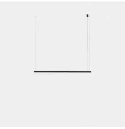 LedsC4 - Luminaria colgante Geometric lineal superficie 2m LED 41.5 blanco cálido 2400K 0-10V oro 2189lm