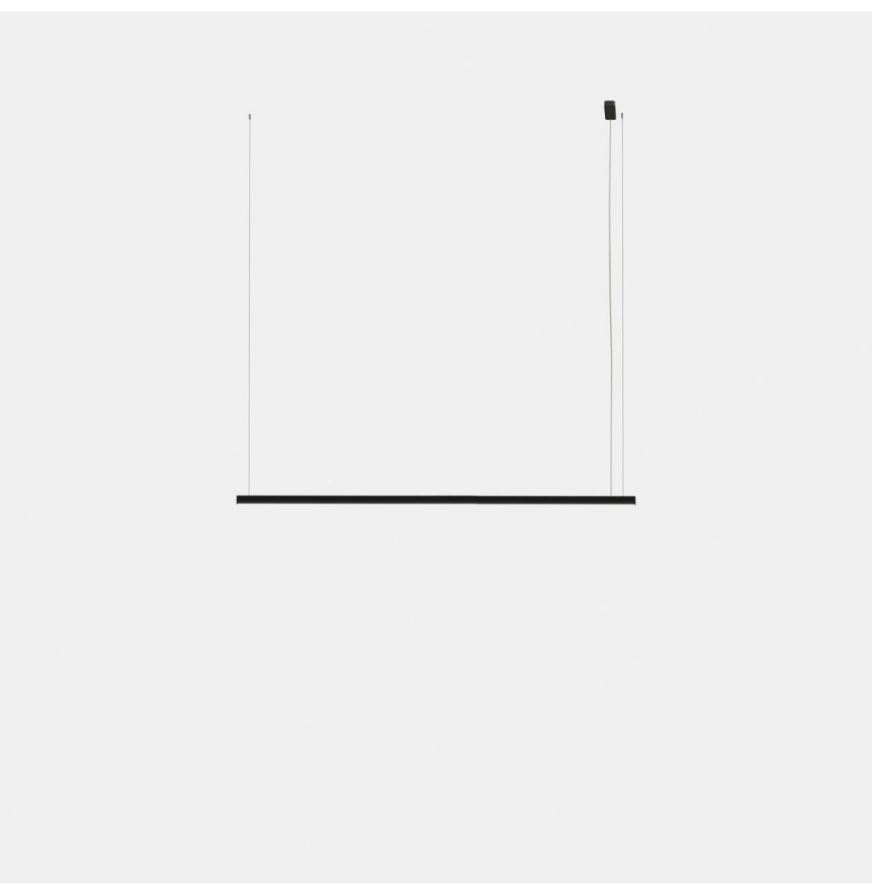 LedsC4 - Luminaria colgante Geometric lineal superficie 2m LED 41.5 blanco cálido 3000K 0-10V negro 2611lm LedsC4 - Luminaria colgante Geometric lineal superficie 2m LED 41.5 blanco cálido 3000K 0-10V negro 2611lm