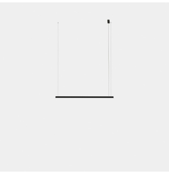 LedsC4 - Luminaria colgante Geometric lineal superficie Slim 1,5m LED 31.1 blanco cálido 3000K DALI-2 oro 1958lm