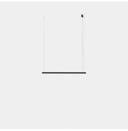 LedsC4 - Luminaria colgante Geometric lineal superficie Slim 1m LED 20.7 blanco cálido 2400K DALI-2 blanco 1094lm