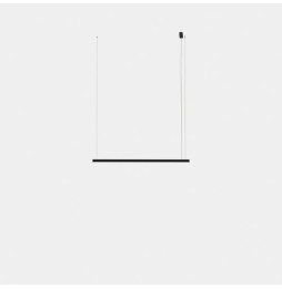 LedsC4 - Luminaria colgante Geometric lineal superficie Slim 1m LED 20.7 blanco cálido 2700K DALI-2 blanco 1210lm