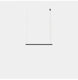 LedsC4 - Luminaria colgante Geometric lineal superficie Slim 1m LED 20.7 blanco cálido 2700K ON-OFF blanco 1210lm