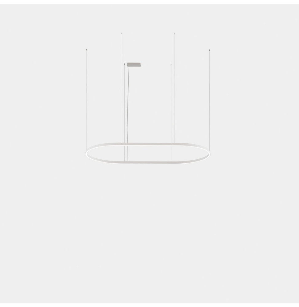 LedsC4 - Luminaria colgante Geometric oval empotrada 3m LED 324.4 blanco cálido 2400K 0-10V/1-10V oro 16854lm