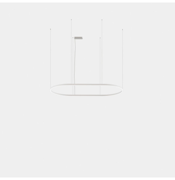 LedsC4 - Luminaria colgante Geometric oval empotrada 3m LED 324.4 blanco cálido 3000K 0-10V/1-10V oro 20106lm