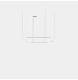 LedsC4 - Luminaria colgante Geometric oval empotrada 3m LED 324.4 blanco cálido 3000K 0-10V/1-10V oro 20106lm