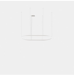 LedsC4 - Luminaria colgante Geometric oval empotrada 3m LED 324.4 blanco neutro 4000K DALI-2 oro 21585lm
