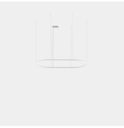 LedsC4 - Luminaria colgante Geometric oval empotrada 3m LED 324.4 blanco neutro 4000K 0-10V/1-10V oro 21585lm