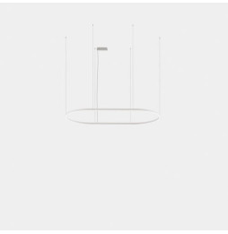 LedsC4 - Luminaria colgante Geometric oval empotrada 3m LED 324.4 blanco neutro 4000K ON-OFF oro 21585lm