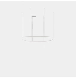 LedsC4 - Luminaria colgante Geometric oval empotrada 3m LED 324.4 blanco neutro 4000K ON-OFF negro 21585lm