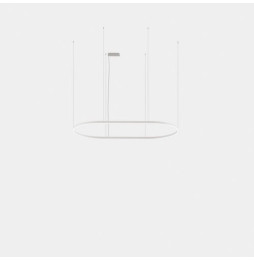LedsC4 - Luminaria colgante Geometric oval mini 3m LED 324.4 blanco cálido 2400K DALI-2 oro 16854lm