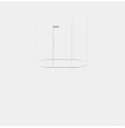 LedsC4 - Luminaria colgante Geometric oval mini 3m LED 324.4 blanco cálido 2700K 0-10V/1-10V negro 18628lm