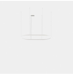 LedsC4 - Luminaria colgante Geometric oval mini 3m LED 324.4 blanco neutro 4000K 0-10V/1-10V negro 21585lm
