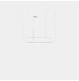 LedsC4 - Luminaria colgante Geometric oval mini 3m LED 324.4 blanco cálido 3000K ON-OFF oro 20106lm