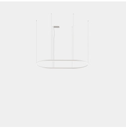 LedsC4 - Luminaria colgante Geometric oval mini 3m LED 324.4 blanco neutro 4000K 0-10V/1-10V oro 21585lm