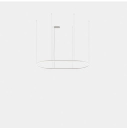 LedsC4 - Luminaria colgante Geometric oval mini 3m LED 324.4 blanco neutro 4000K DALI-2 oro 21585lm