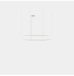 LedsC4 - Luminaria colgante Geometric oval mini 3m LED 324.4 blanco neutro 4000K ON-OFF oro 21585lm