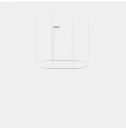 LedsC4 - Luminaria colgante Geometric oval mini 3m LED 324.4 blanco neutro 4000K ON-OFF negro 21585lm