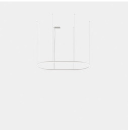 LedsC4 - Luminaria colgante Geometric oval superficie 3m LED 324.4 blanco cálido 3000K ON-OFF oro 20106lm