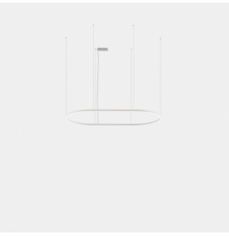 LedsC4 - Luminaria colgante Geometric oval superficie 3m LED 324.4 blanco neutro 4000K DALI-2 negro 21585lm