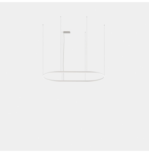 LedsC4 - Luminaria colgante Geometric oval superficie 3m LED 324.4 blanco neutro 4000K ON-OFF oro 21585lm