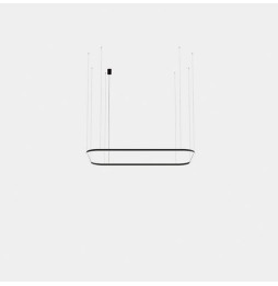 LedsC4 - Luminaria colgante Geometric rectangular empotrada 2500x1600mm LED 161 blanco cálido 3000K ON-OFF oro 10153lm