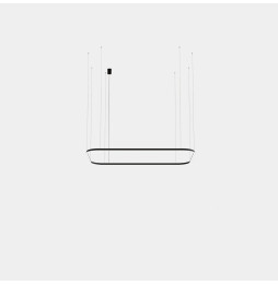 LedsC4 - Luminaria colgante Geometric rectangular empotrada 2500x1600mm LED 161 blanco neutro 4000K ON-OFF oro 10965lm
