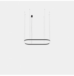 LedsC4 - Luminaria colgante Geometric rectangular empotrada 4000x2500mm LED 259 blanco cálido 2400K ON-OFF oro 13686lm