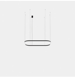 LedsC4 - Luminaria colgante Geometric rectangular empotrada 4000x2500mm LED 259 blanco cálido 3000K ON-OFF blanco 16489lm