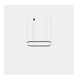 LedsC4 - Luminaria colgante Geometric rectangular empotrada 4000x2500mm LED 259 blanco cálido 3000K ON-OFF blanco 16489lm