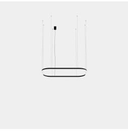 LedsC4 - Luminaria colgante Geometric rectangular empotrada 4000x2500mm LED 259 blanco neutro 4000K ON-OFF blanco 17808lm
