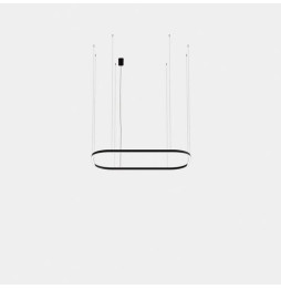 LedsC4 - Luminaria colgante Geometric rectangular empotrada 4000x2500mm LED 259 blanco neutro 4000K ON-OFF blanco 17808lm
