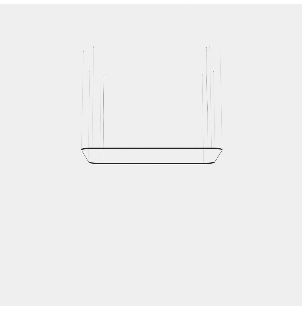LedsC4 - Luminaria colgante Geometric rectangular mini 1600x1000mm LED 100 blanco cálido 2400K ON-OFF negro 5140lm LedsC4 - Luminaria colgante Geometric rectangular mini 1600x1000mm LED 100 blanco cálido 2400K ON-OFF negro 5140lm