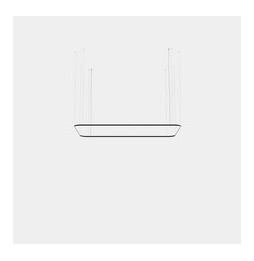 LedsC4 - Luminaria colgante Geometric rectangular mini 1600x1000mm LED 100 blanco cálido 2400K ON-OFF negro 5140lm